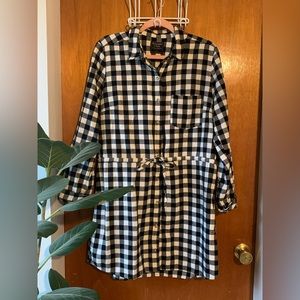 A+F gingham shirt dress - size L